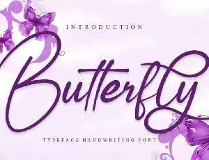 Butterfly font