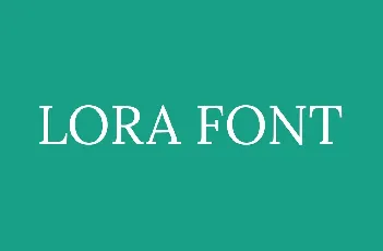 Lora Free font