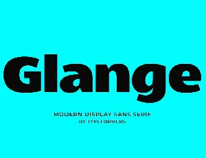 Glange font