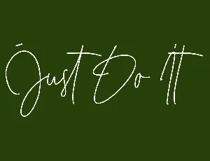 Just Do It font