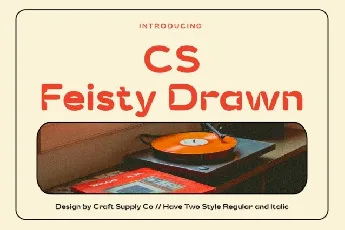 CS Feisty Drawn font