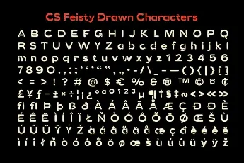 CS Feisty Drawn font