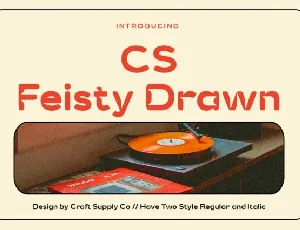 CS Feisty Drawn font