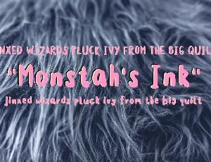 Monstahs Ink font