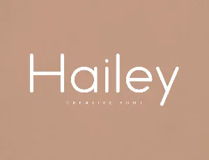 Hailey font