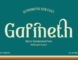 Gafineth font
