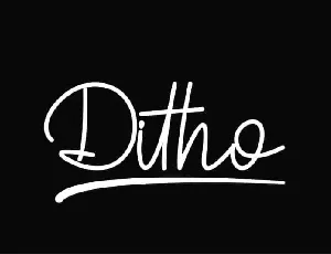 Ditho Handwritten Script font