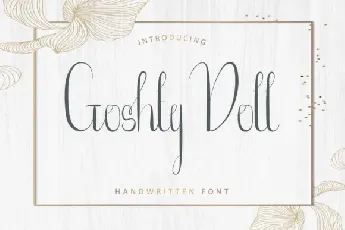 Goshty Doll Calligraphy font