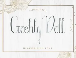 Goshty Doll Calligraphy font