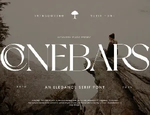 Conebars font