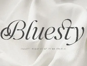 Bluesty Trial font