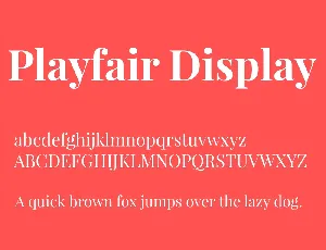 Playfair Display Family font