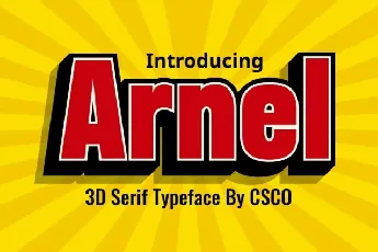 Arnel 3D font