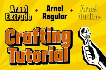 Arnel 3D font