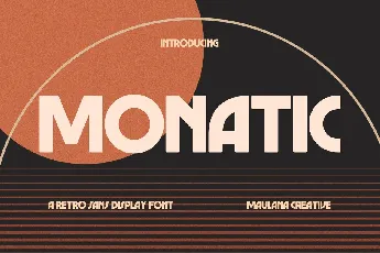 Monatic font