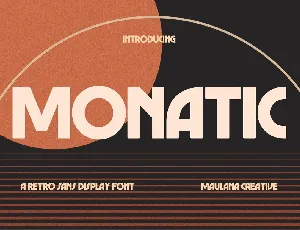 Monatic font