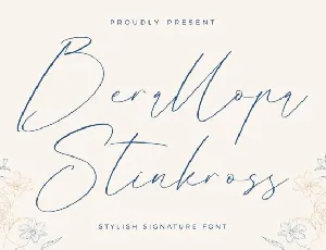 Berallopa Stinkross font