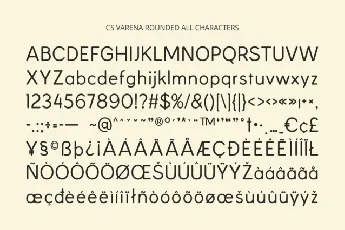 Varena Rounded font