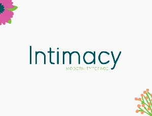Intimacy font