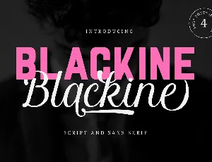 Blackine font