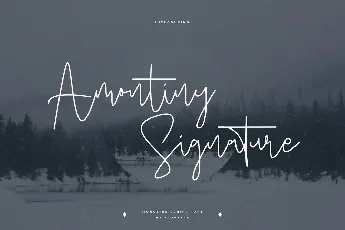 Amontiny Signature font