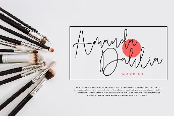 Amontiny Signature font