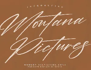 Montana Pictures font