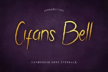 Cifans Bell Brush Pen font