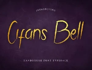 Cifans Bell Brush Pen font