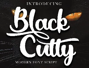 Black Catty font