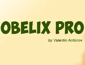 Obelix Pro font