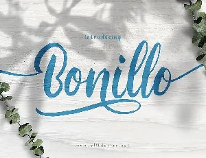 Bonillo Script font