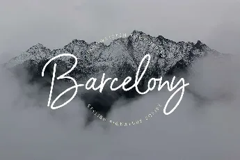 Barcelony Signature Script font