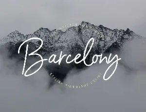 Barcelony Signature Script font