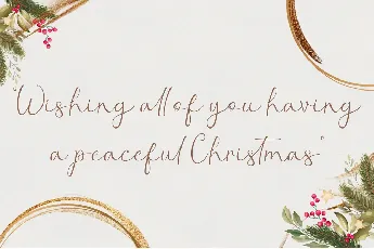 Christmas Leaf - Personal Use font