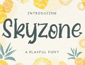 Skyzone font