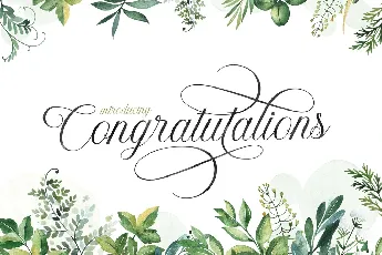 Congratulations font