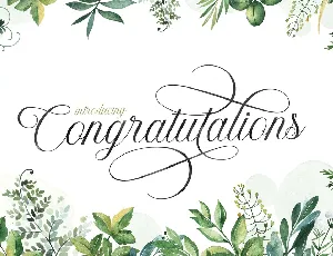 Congratulations font