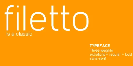 Filetto font