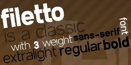 Filetto font