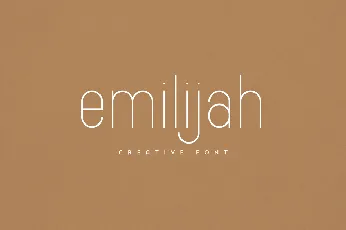 Emilijah font