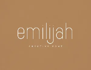 Emilijah font