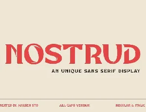 Nostrud font