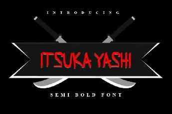 ITSUKA YASHI Display font