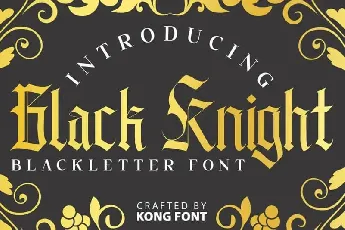 Black Knight Blackletter font