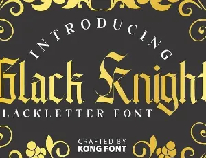 Black Knight Blackletter font