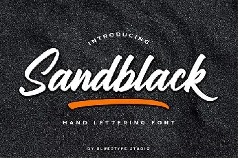 Sandblack Script font