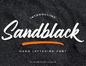 Sandblack Script font