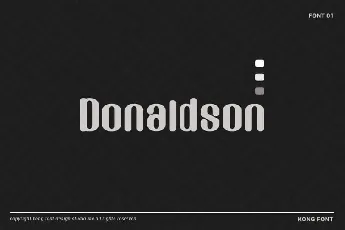 Donaldson Display font