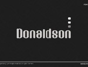 Donaldson Display font